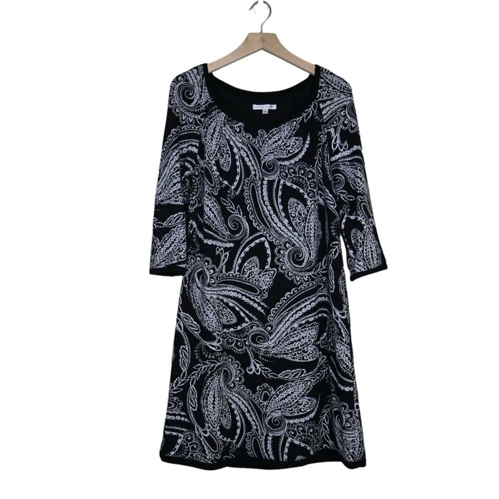 Sandra Darren Womens 8 A-Line Paisley Print Dress